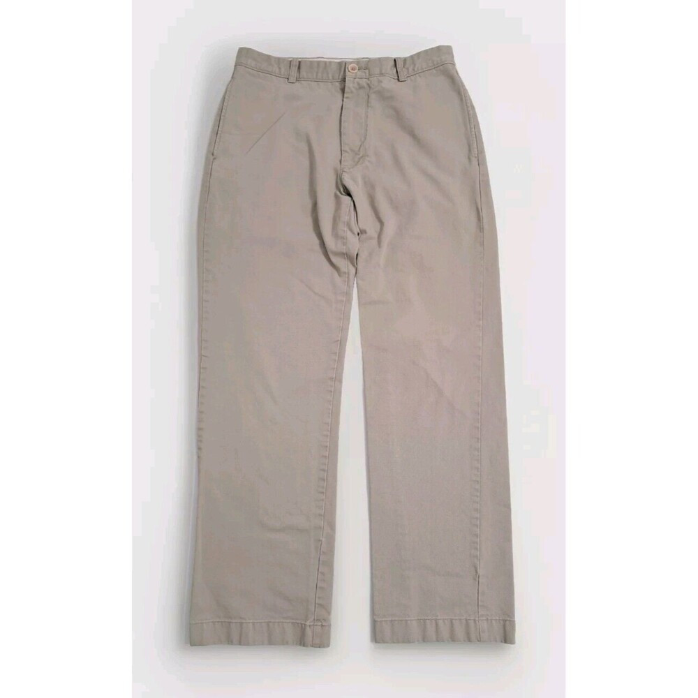J Crew Mens 32x32 Essential Chino Pants Khaki Dress Tan Beige